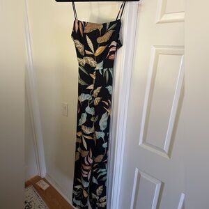 Elegant Black Floral Jumpsuit